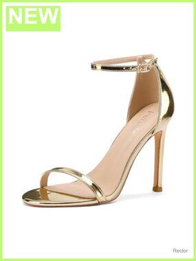 Strappy Stiletto Heeled Sandals, Lace Up Ankle Strap High Heels, Party & Prom